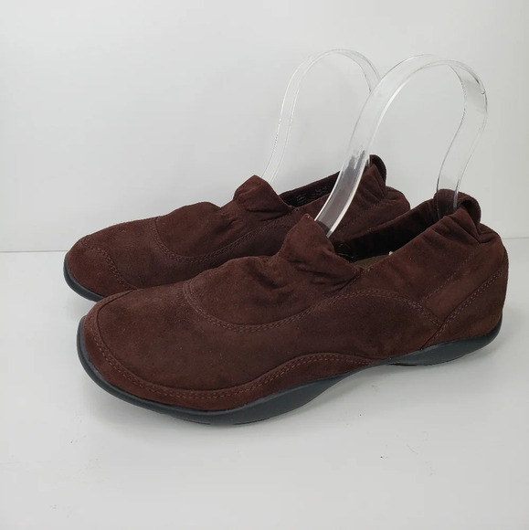 Dansko Cadence Brown Soft Suede Stretch Around Your Heel-Upper Shoe Sz 7.5 to 8. - Picture 3 of 12